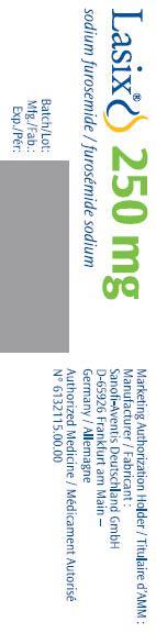 Lasix Ampoules 250mg*